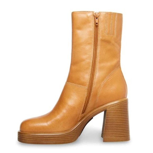 STEVE MADDEN BROWN FANTSIE TAN LEATHER - Picture 3 of 5